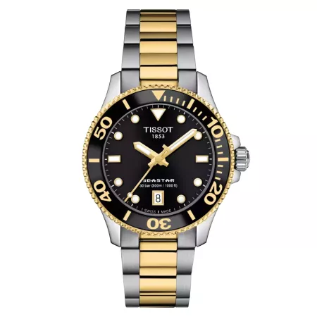TISSOT SEASTAR 腕時計 ブラック/シルバー/ピンクゴールド Tissot Seastar 1000 36mm - Tissot Seastar - Sport - Коллекции Tissot