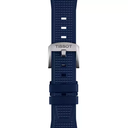 Tissot Official Blue Leather and Rubber Strap Lugs 22 mm