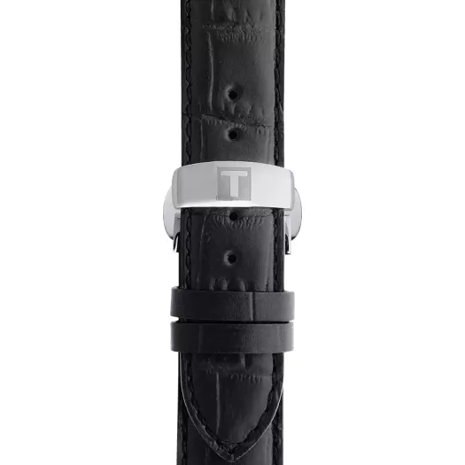 Tissot Official Black Leather Strap Lugs 19 mm - РемешкиTissot