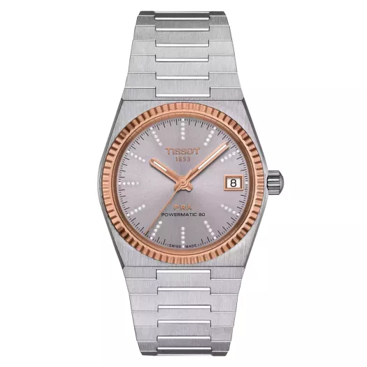 Tissot PRX 35mm Powermatic 80 Steel & 18K Gold Bezel T931.207.41