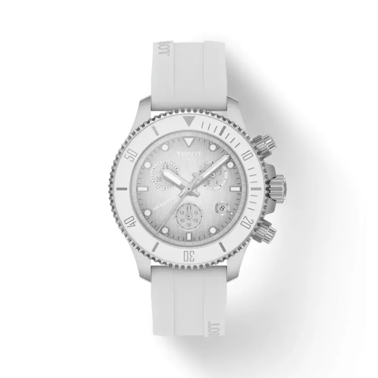 ゆ*う様 Tissot クロノグラフ シルバー/ホワイト Tissot Seastar 1000 Quartz Chronograph 38mm T120.217.17.011.00