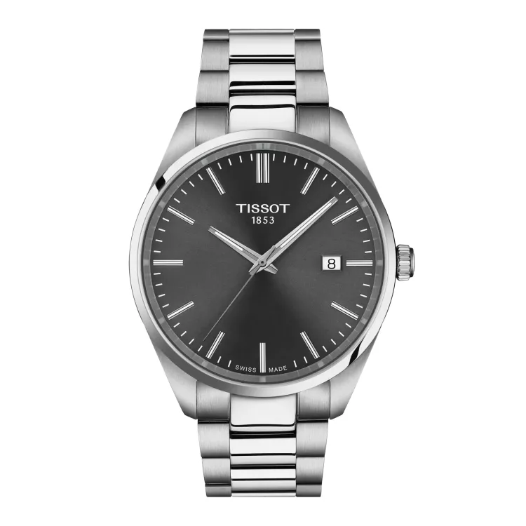 最終価格TISSOT PR100 クロノアラーム 純正ブレス付　新ベルト電池 Tissot PR 100 Quartz 40mm - Tissot PR 100 - Classic - Коллекции Tissot