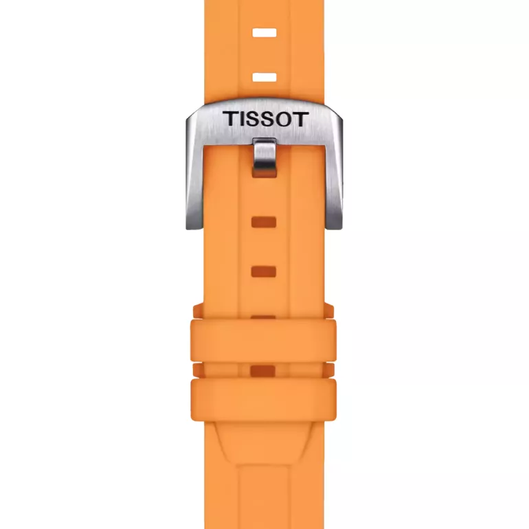 Tissot Official Orange Silicone Strap Lugs 18 mm - РемешкиTissot