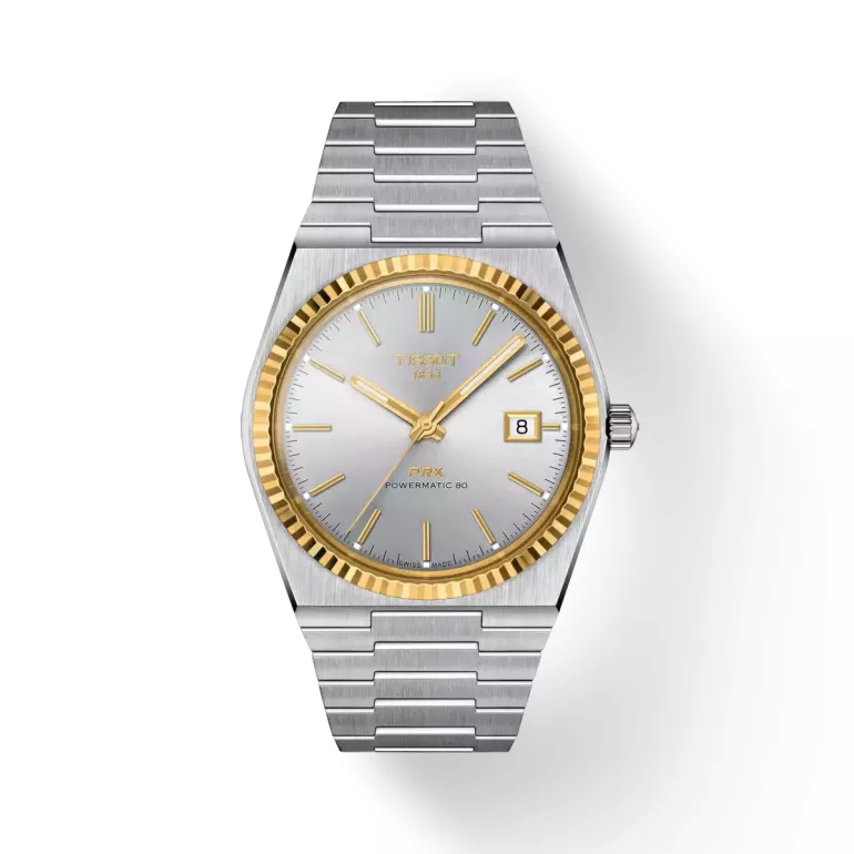 Tissot PRX Powermatic 80 Steel and 18K Gold Bezel T931.407.41.031.01