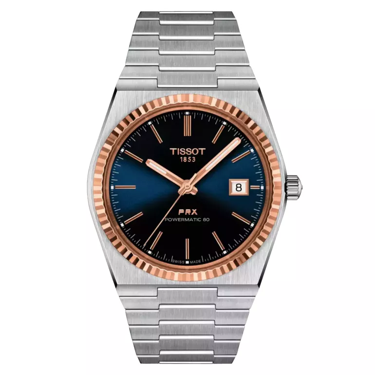 Tissot PRX Powermatic 80 Steel & 18K Gold Bezel - Tissot PRX Gold